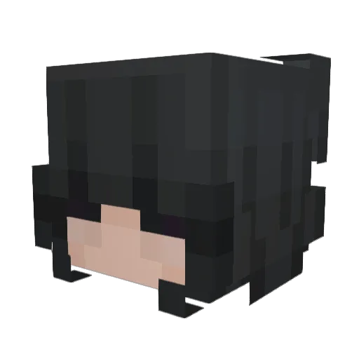 iTeddi Minecraft avatar head, 3D render