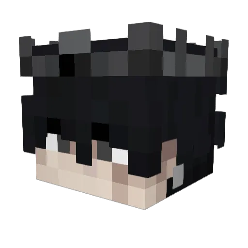 iTekko Minecraft avatar head, 3D render