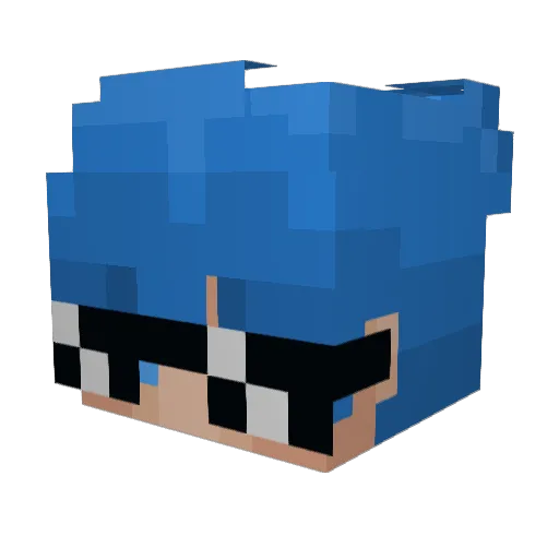 iTemp_ Minecraft avatar head, 3D render