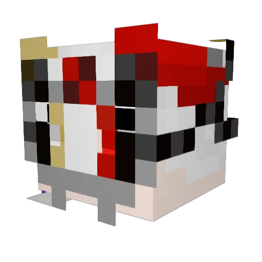 iTempaH95 Minecraft avatar head, 3D render