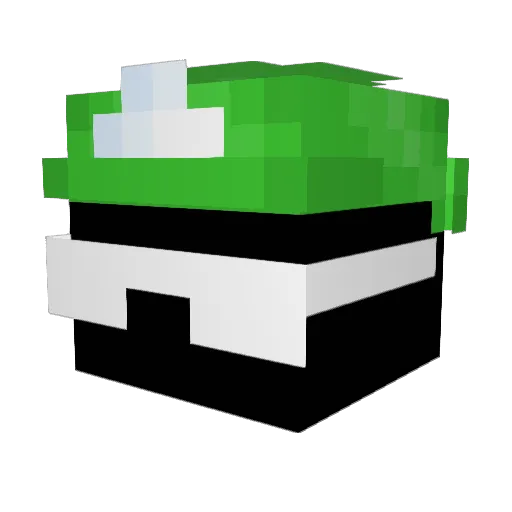 iTenz_ Minecraft avatar head, 3D render