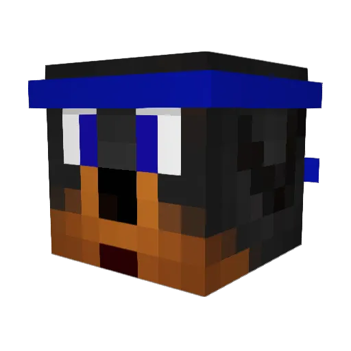 iThanoxx Minecraft avatar head, 3D render