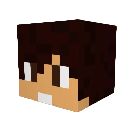 iThorial Minecraft avatar head, 3D render