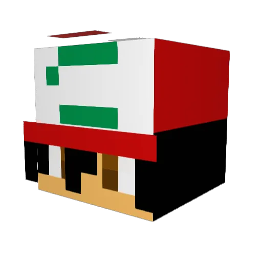 iThoth Minecraft avatar head, 3D render
