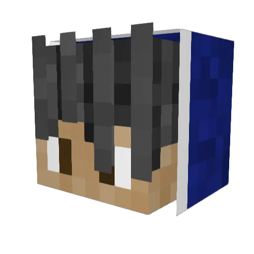 iTibo Minecraft avatar head, 3D render