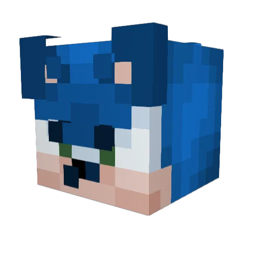 iTiiM Minecraft avatar head, 3D render