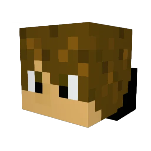 iTomiih Minecraft avatar head, 3D render