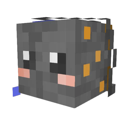 iTool Minecraft avatar head, 3D render