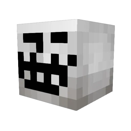 iTotti_ Minecraft avatar head, 3D render