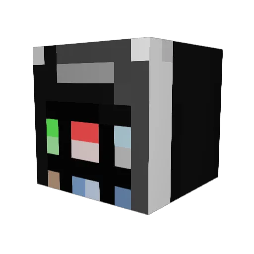 iTouch Minecraft avatar head, 3D render