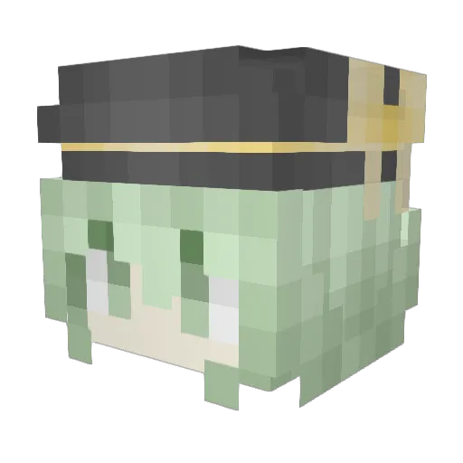 iTrickShotzzHDx Minecraft avatar head, 3D render
