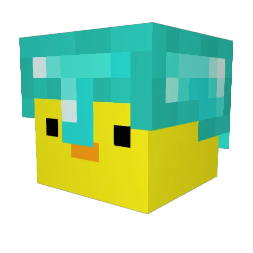 iTrollYou Minecraft avatar head, 3D render