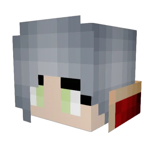 iTryAtLife Minecraft avatar head, 3D render