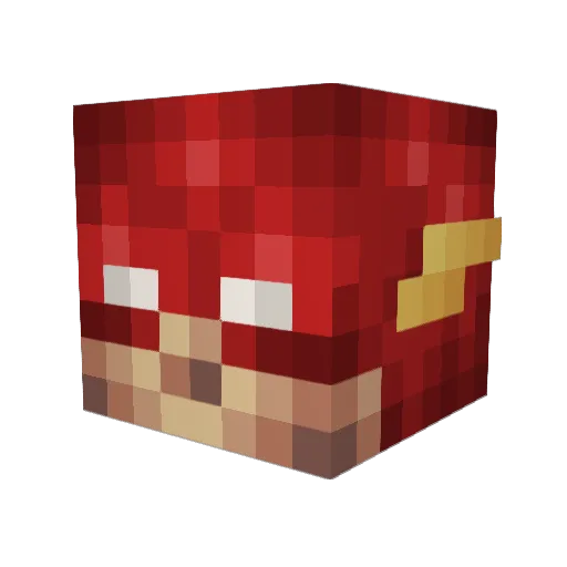 iTryAtSucking Minecraft avatar head, 3D render