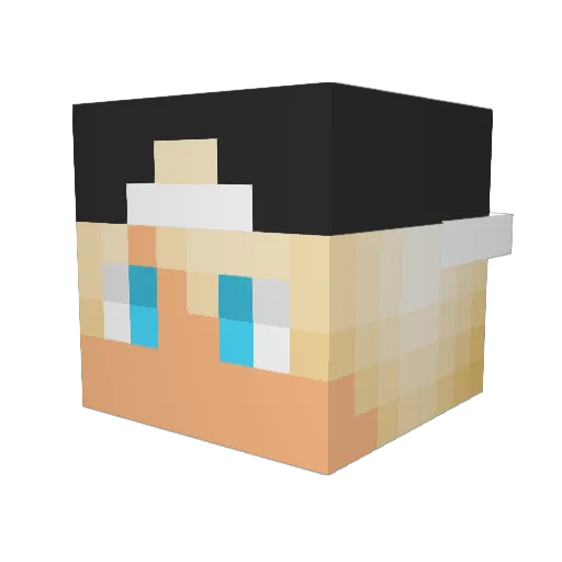 iTsPatex Minecraft avatar head, 3D render