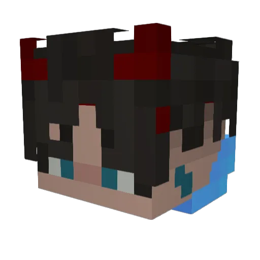 iTs_zIssako Minecraft avatar head, 3D render
