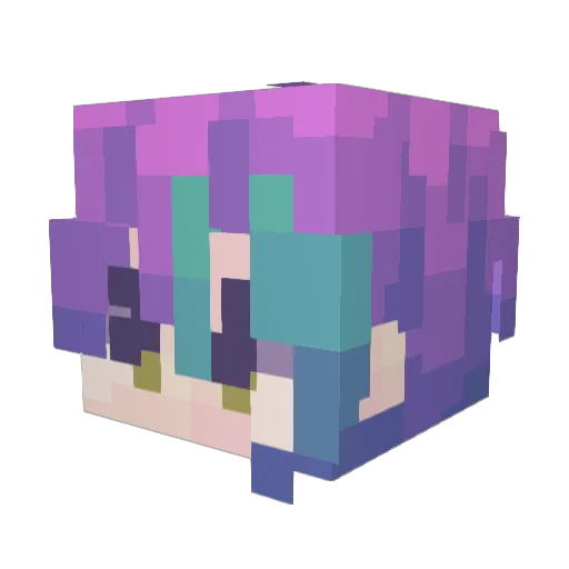 iTsenT Minecraft avatar head, 3D render