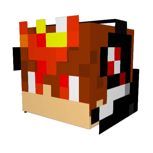 iTsunayoshi_ Minecraft avatar head, 3D render