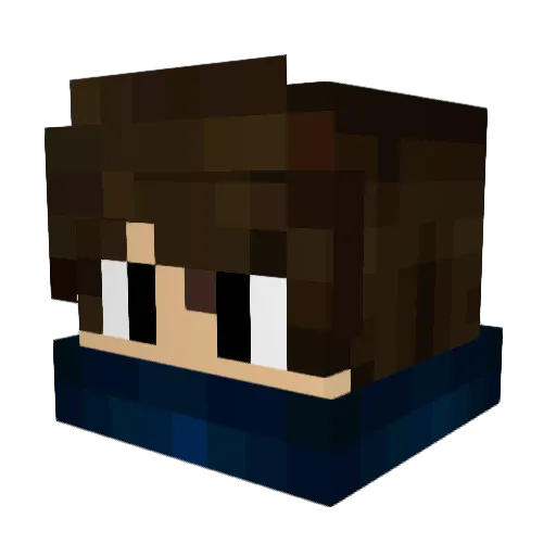 iTtz_D7ooMy Minecraft avatar head, 3D render