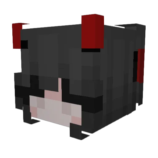iTurq Minecraft avatar head, 3D render