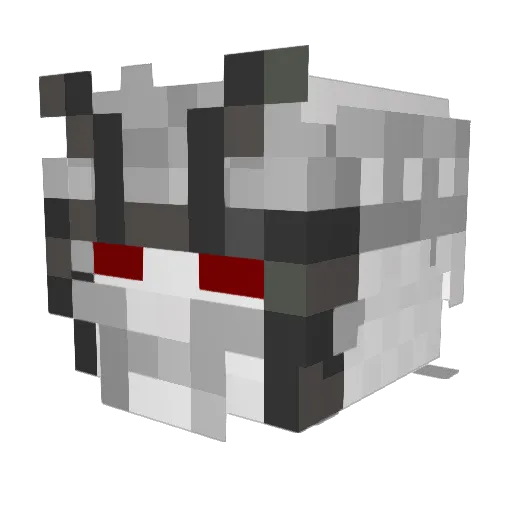 iTurtleHD Minecraft avatar head, 3D render