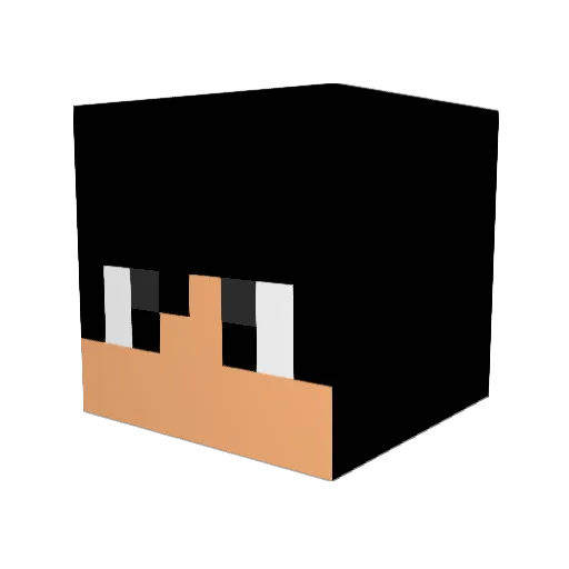 iTyroth Minecraft avatar head, 3D render