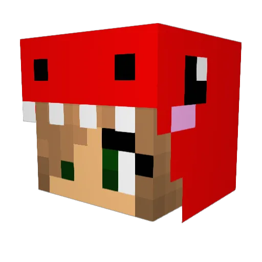 iTz4N4_ Minecraft avatar head, 3D render