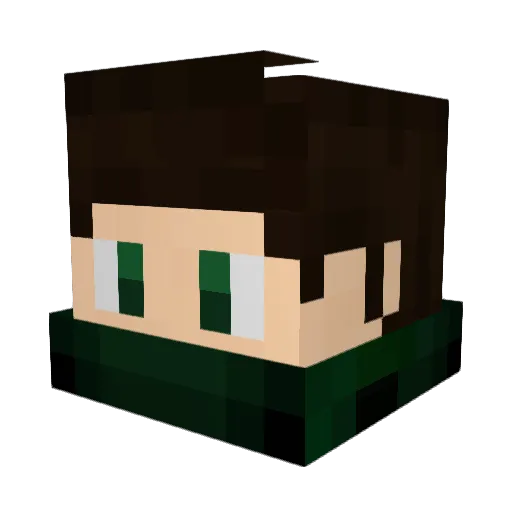 iTzACP Minecraft avatar head, 3D render