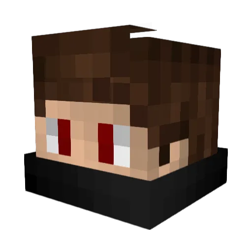 iTzAndrej_ Minecraft avatar head, 3D render