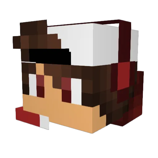 iTzBl4de Minecraft avatar head, 3D render