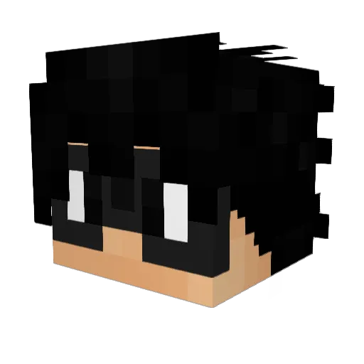 iTzElle Minecraft avatar head, 3D render
