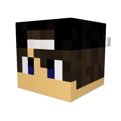 iTzEmeraldYT Minecraft avatar head, 3D render