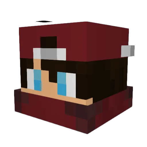 iTzErosCraft Minecraft avatar head, 3D render