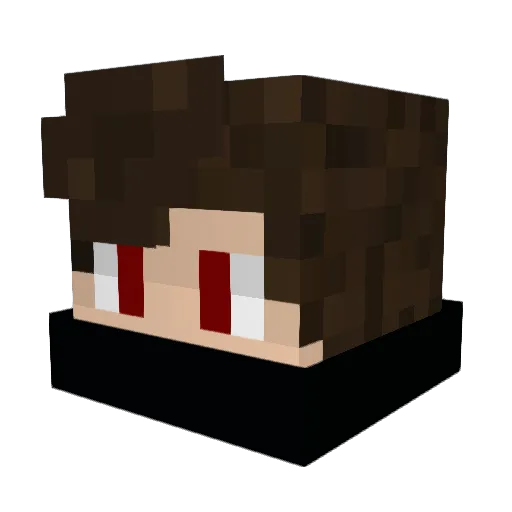 iTzFrayz Minecraft avatar head, 3D render
