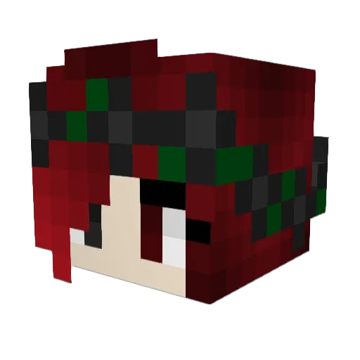 iTzLilith Minecraft avatar head, 3D render