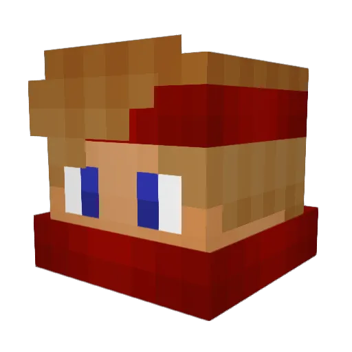 iTzLoGoN Minecraft avatar head, 3D render