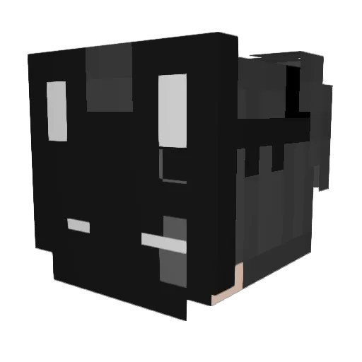 iTzLuh_ Minecraft avatar head, 3D render