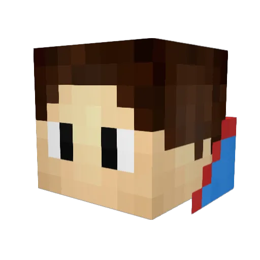 iTzMailon Minecraft avatar head, 3D render