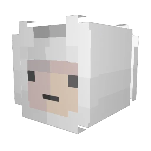 iTzMenoro Minecraft avatar head, 3D render