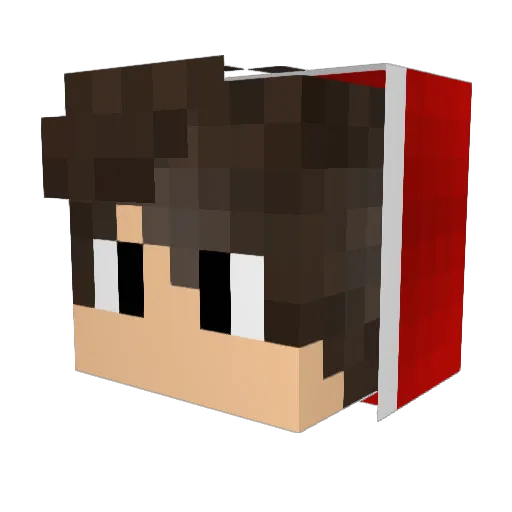 iTzOscarPvPI_ Minecraft avatar head, 3D render