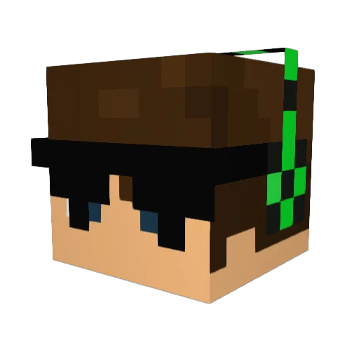 iTzRainingTacos Minecraft avatar head, 3D render