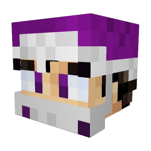 iTzRatiX Minecraft avatar head, 3D render