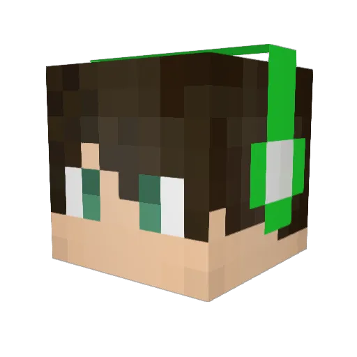 iTzTobiPvP Minecraft avatar head, 3D render