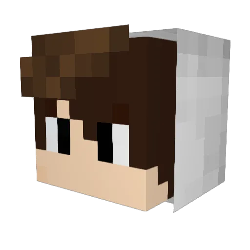 iTzVaska Minecraft avatar head, 3D render