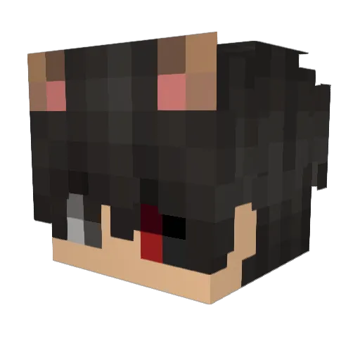 iTz_3T3T Minecraft avatar head, 3D render
