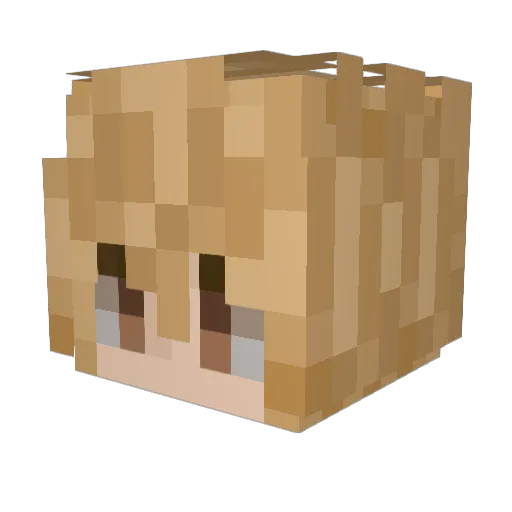 iTz_8itchEn Minecraft avatar head, 3D render