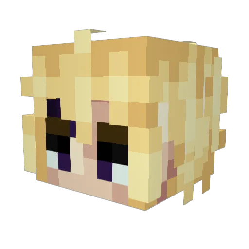 iTz_AnGu Minecraft avatar head, 3D render