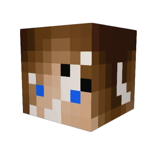 iTz_Clearxs Minecraft avatar head, 3D render