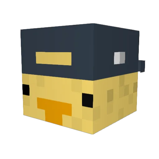 iTz_EntePvP Minecraft avatar head, 3D render