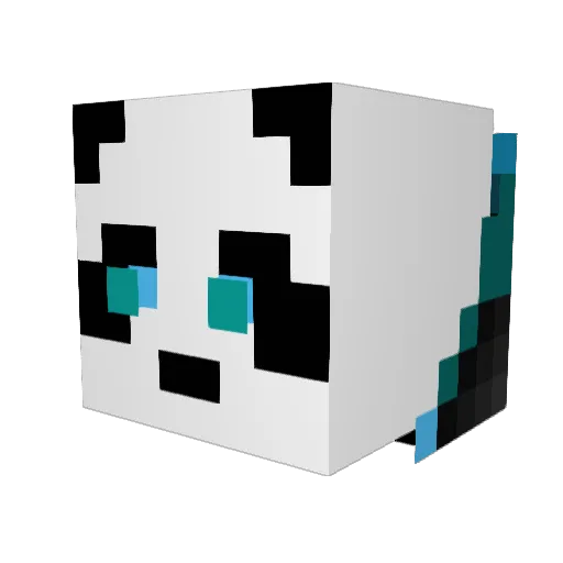 iTz_Flashii Minecraft avatar head, 3D render